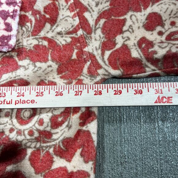 Free People Mixed Print Fleece Shacket Oversized XL - Picture 4 of 6